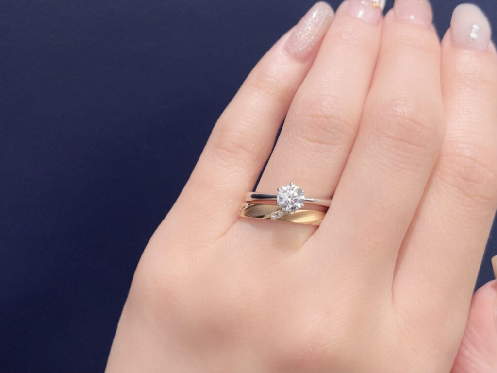 婚約指輪　結婚指輪　11号 ダイヤモンド　プラチナ 重ね付け 婚約指輪 結婚指輪 11号 ダイヤモンド プラチナ 重ね付け - メルカリ